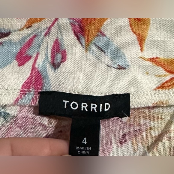 NWT Torrid Textured Heather Wrap Skort Size 4X Multicolor - Picture 4 of 11